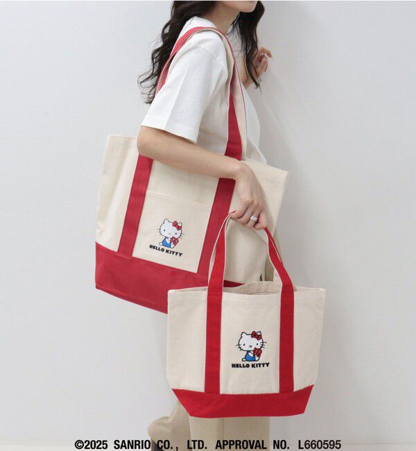 fredy emue「【HELLO KITTY meet FREDY emue】 プリントミディアムトートバッグ」|トートバッグ|