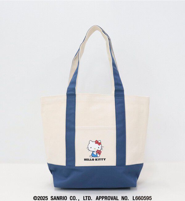 fredy emue「【HELLO KITTY meet FREDY emue】 プリントミディアムトートバッグ」|トートバッグ|ブルー系その他