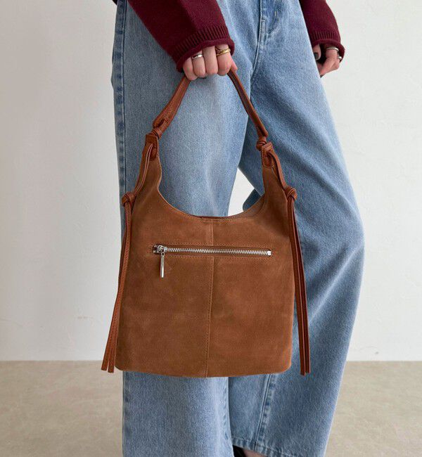 fredy emue「スエード結びハンドルワンショルバッグ」|ショルダー・メッセンジャー|