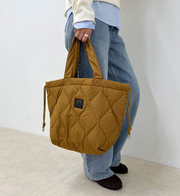 fredy emue「【TAION/タイオン】MILITARYダウントートバッグ M」|トートバッグ|ブラウン