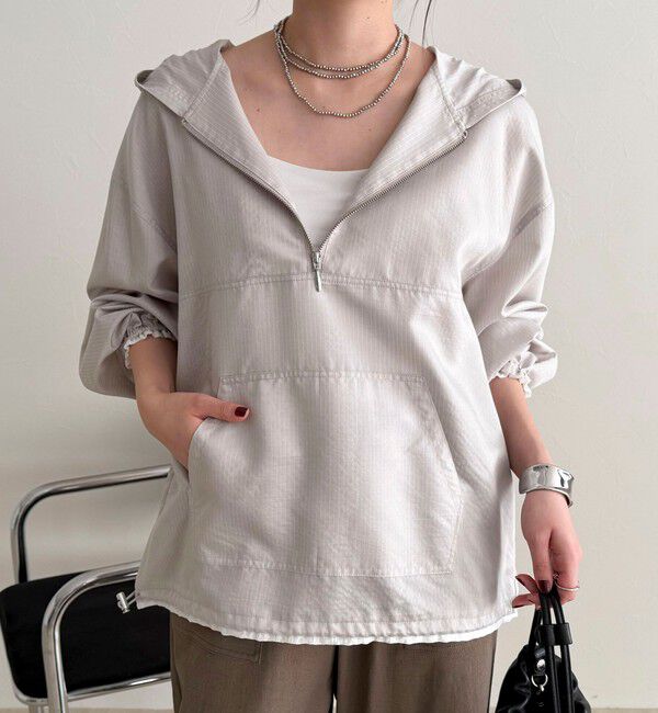 fredy emue「ストライプアノラックシャツブルゾン」|シャツ・ブラウス|