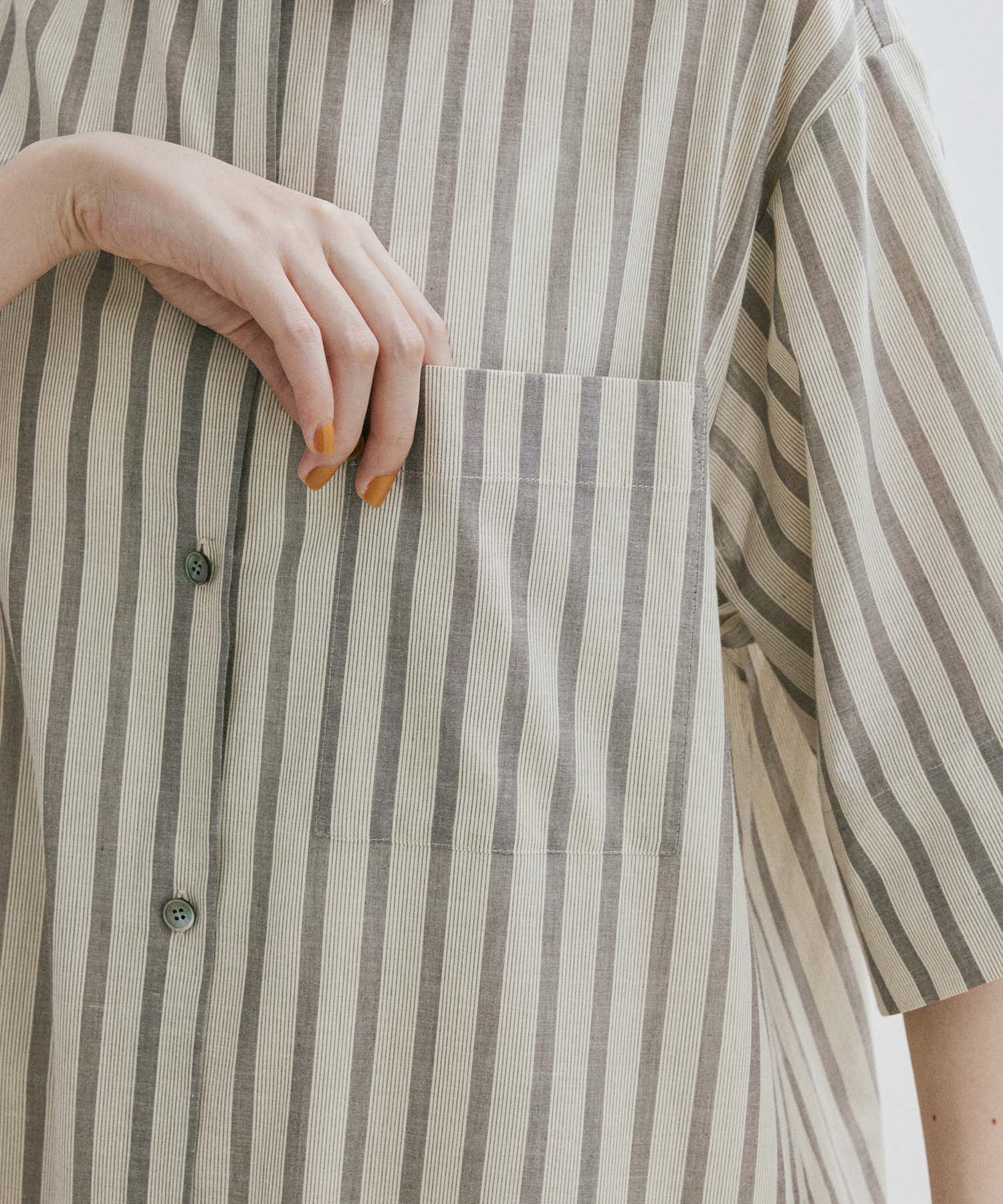 SALON adam et rope'「ワッシャーローンシャツワンピース / 無地・ストライプ」|その他|