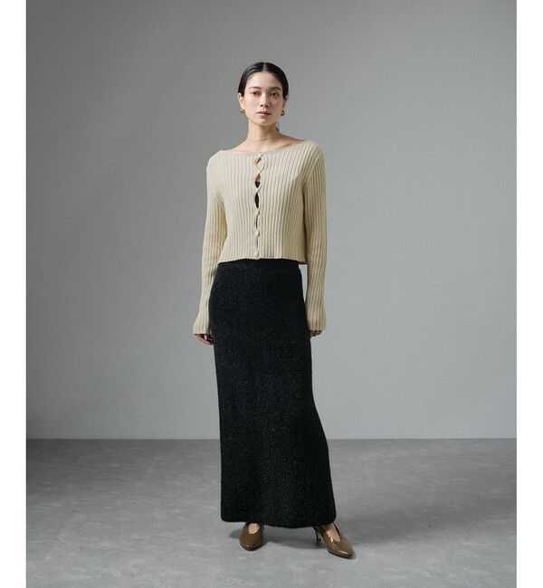 SALON adam et rope'「ローシルクリブニット2WAYカーディガン」|カーディガン|