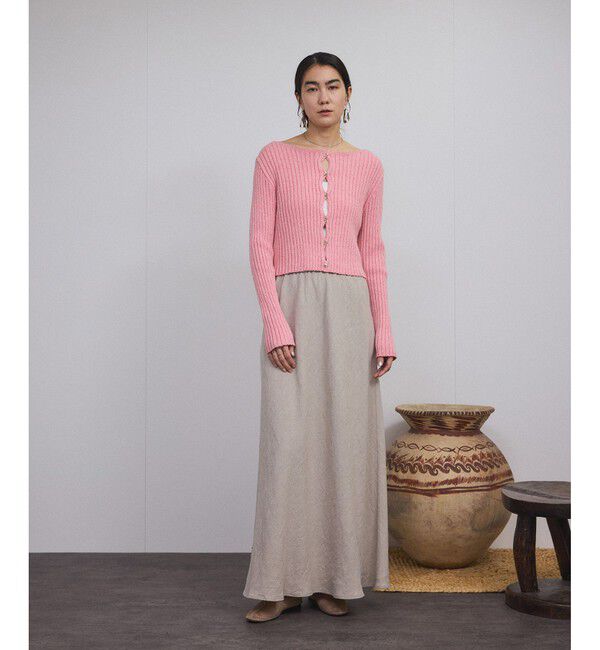 SALON adam et rope'「ローシルクリブニット2WAYカーディガン」|カーディガン|