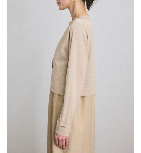 SALON adam et rope'「ハイツイストコットンVネックカーディガン」|カーディガン|