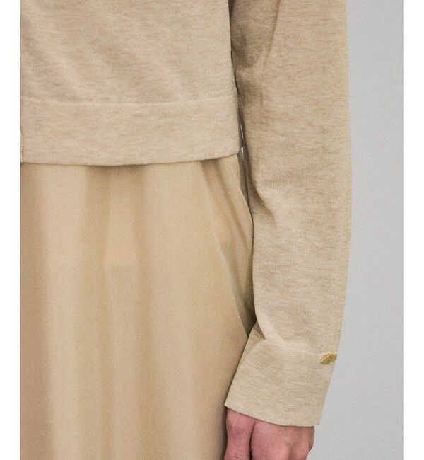 SALON adam et rope'「ハイツイストコットンVネックカーディガン」|カーディガン|