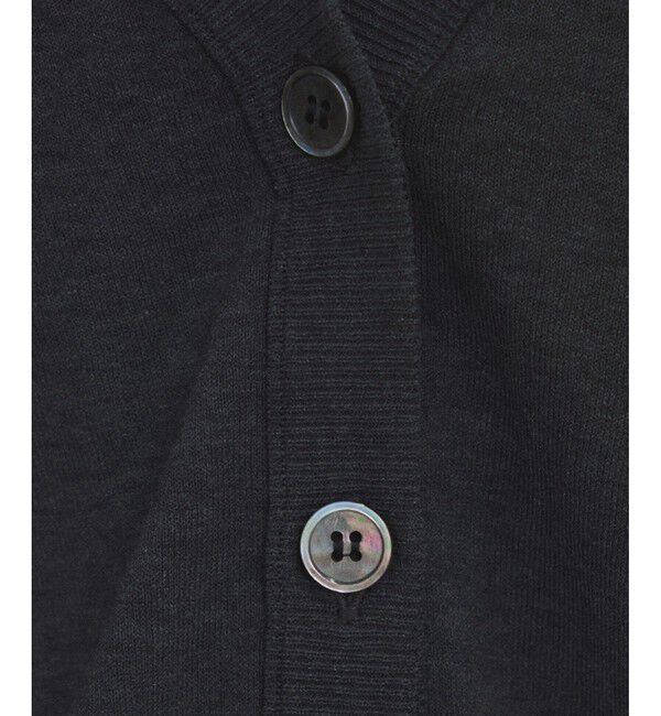 SALON adam et rope'「ハイツイストコットンVネックカーディガン」|カーディガン|