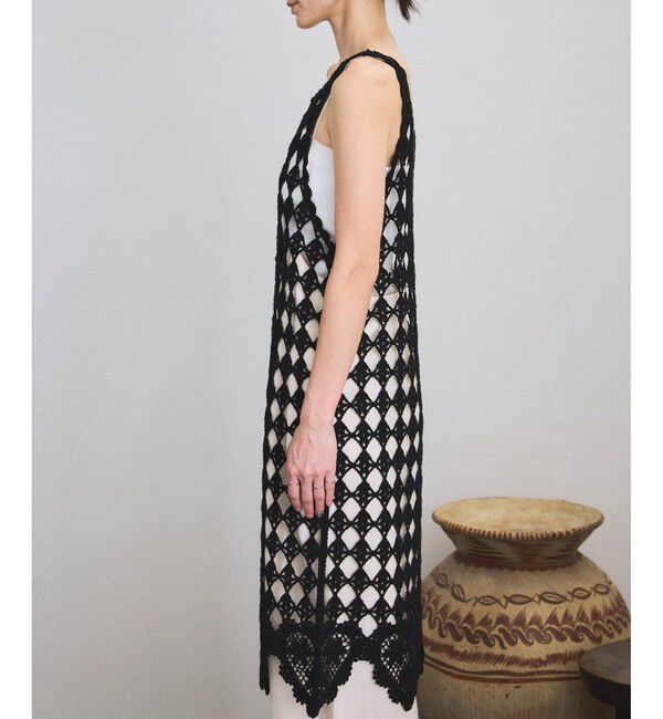 SALON adam et rope'「クロシェニットワンピース」|ワンピース|