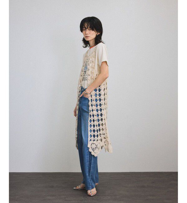 SALON adam et rope'「クロシェニットワンピース」|ワンピース|