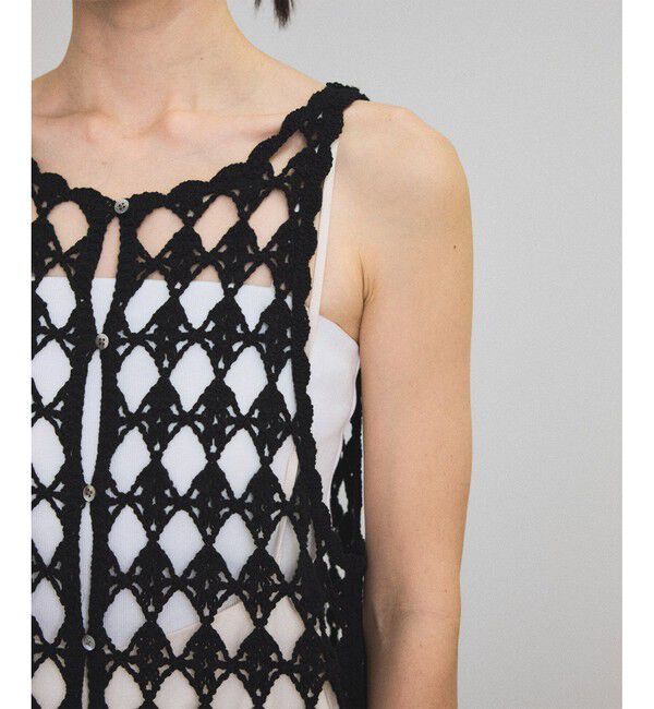 SALON adam et rope'「クロシェニットワンピース」|ワンピース|