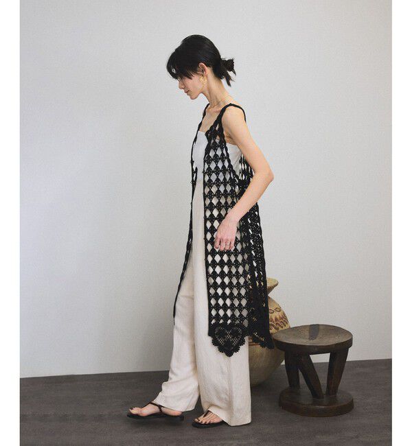 SALON adam et rope'「クロシェニットワンピース」|ワンピース|