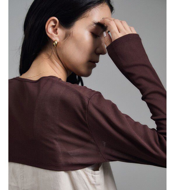 SALON adam et rope'「nu=layerショート丈カーディガンボレロ / UVケア」|カーディガン|