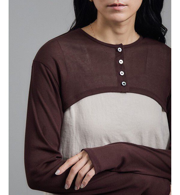 SALON adam et rope'「nu=layerショート丈カーディガンボレロ / UVケア」|カーディガン|