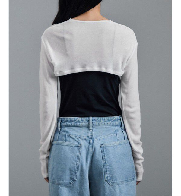 SALON adam et rope'「nu=layerショート丈カーディガンボレロ / UVケア」|カーディガン|