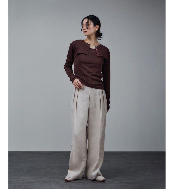 SALON adam et rope'「nu=layerショート丈カーディガンボレロ / UVケア」|カーディガン|