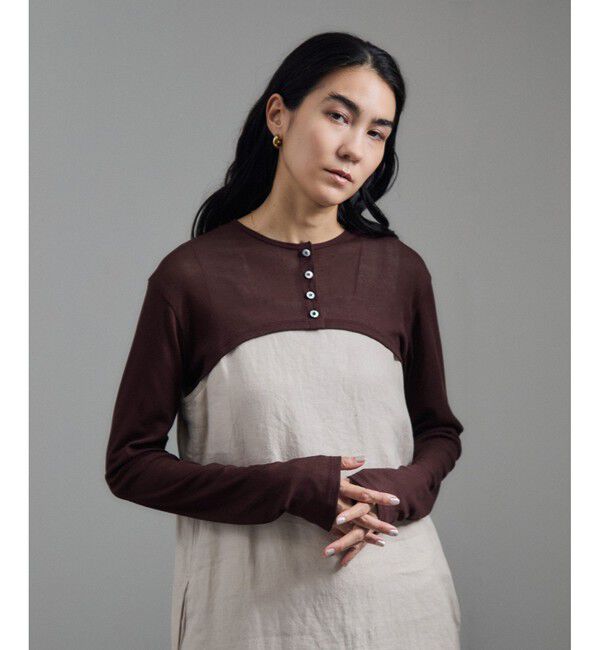 SALON adam et rope'「nu=layerショート丈カーディガンボレロ / UVケア」|カーディガン|