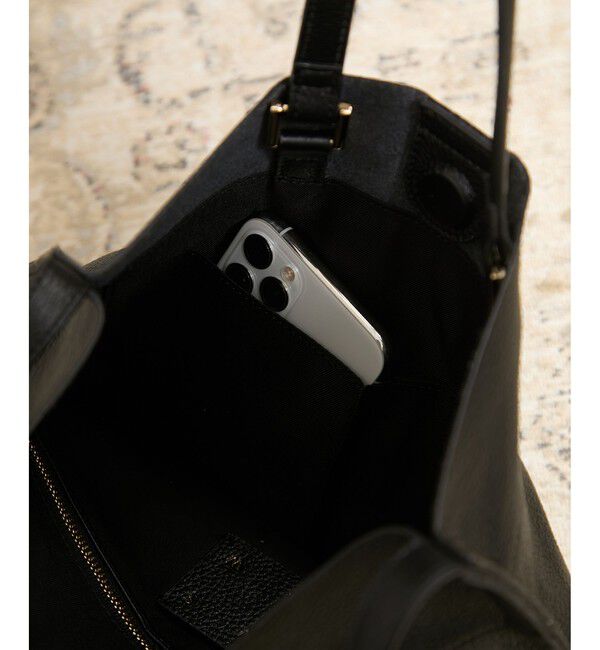 SALON adam et rope'「【WS（ドゥーブル）】チャーム付きナチュラルレザー2WAYトート」|トートバッグ|