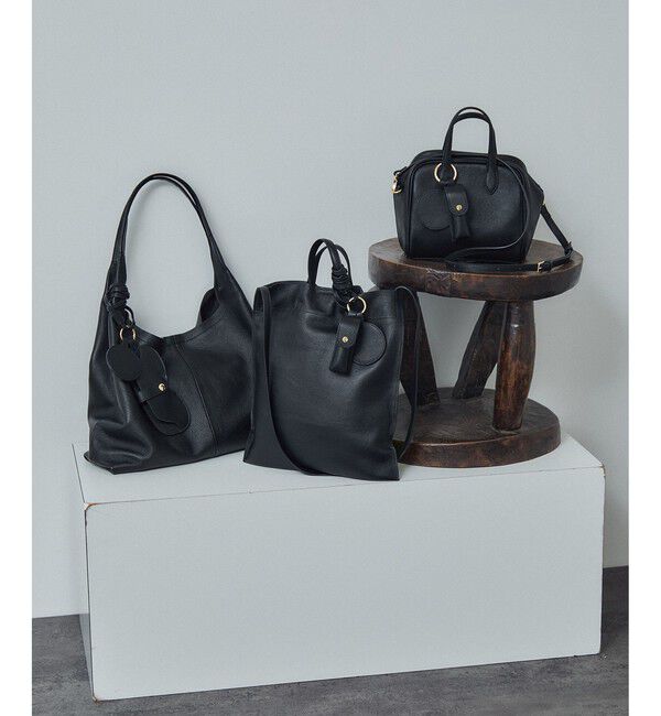 SALON adam et rope'「【WS（ドゥーブル）】チャーム付きナチュラルレザー2WAYトート」|トートバッグ|