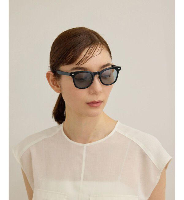 ROPE「ウェリントンフレームUVカットグラス/ケースセット」|サングラス|ブラック(01)