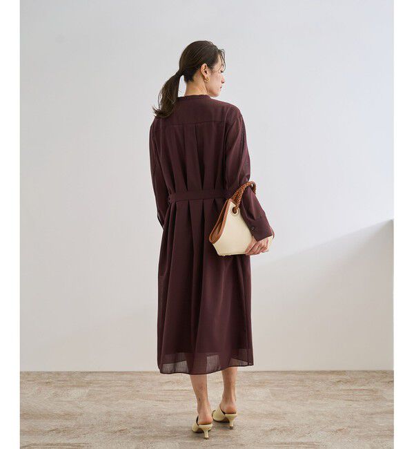 ROPE「【洗える】サファリシャツドレス」|ワンピース|