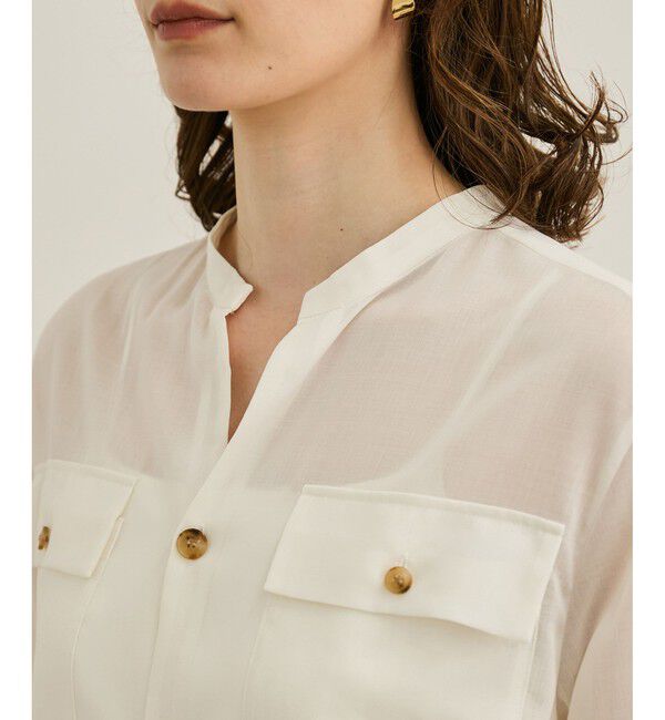 ROPE「【洗える】サファリシャツドレス」|ワンピース|