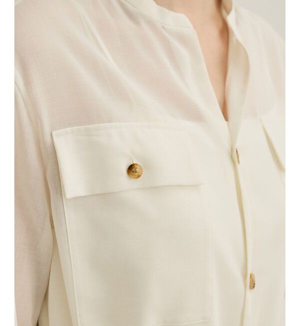 ROPE「【洗える】サファリシャツドレス」|ワンピース|