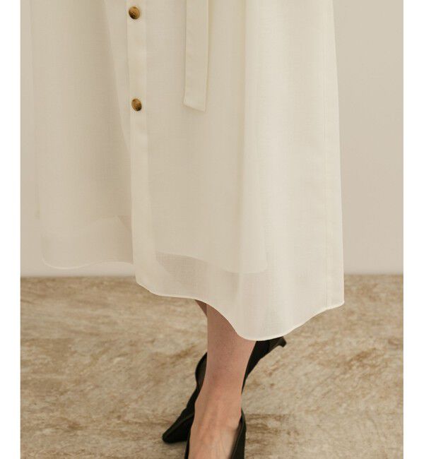 ROPE「【洗える】サファリシャツドレス」|ワンピース|