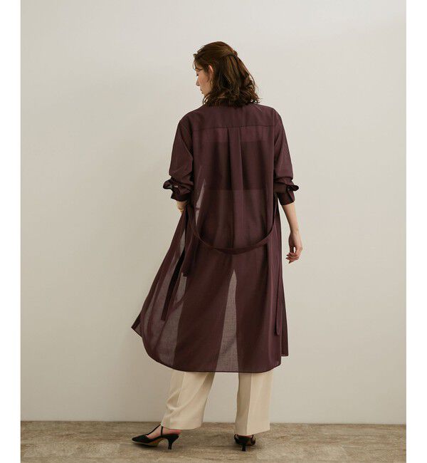 ROPE「【洗える】サファリシャツドレス」|ワンピース|