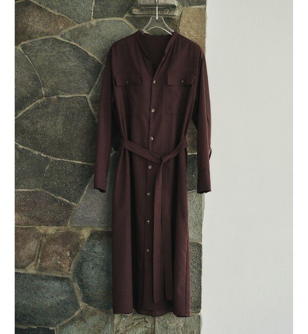 ROPE「【洗える】サファリシャツドレス」|ワンピース|