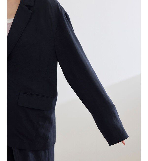 ROPE「レーヨンリネン ライトジャケット【セットアップパンツ・ワンピース対応】」|テーラードジャケット|