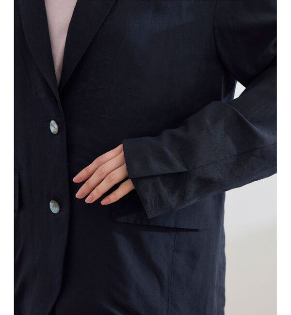 ROPE「レーヨンリネン ライトジャケット【セットアップパンツ・ワンピース対応】」|テーラードジャケット|