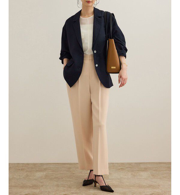 ROPE「レーヨンリネン ライトジャケット【セットアップパンツ・ワンピース対応】」|テーラードジャケット|