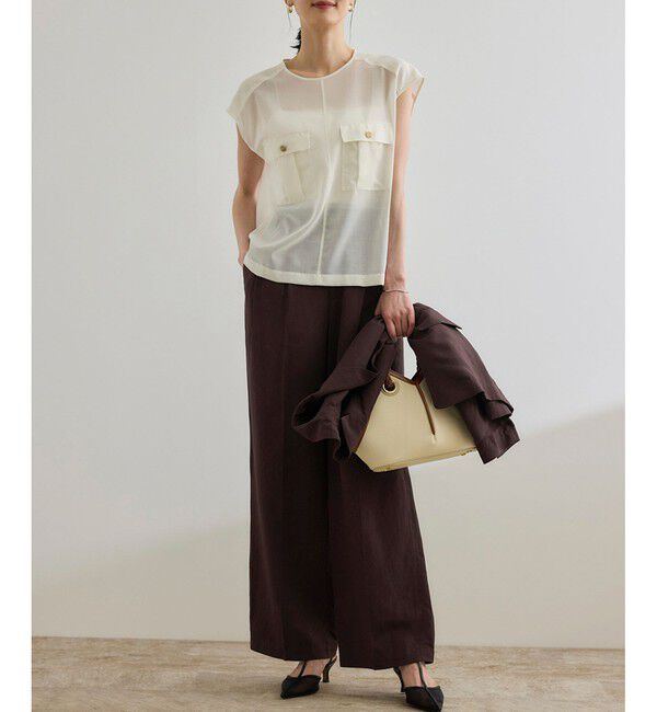 ROPE「レーヨンリネン ライトジャケット【セットアップパンツ・ワンピース対応】」|テーラードジャケット|