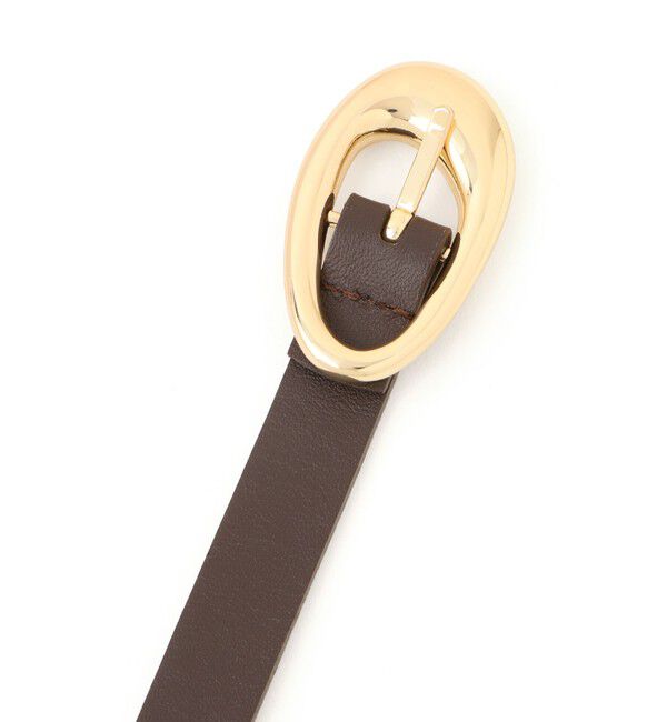 ROPE「アシンメトリーフォルムバックルレザーベルト」|ベルト|