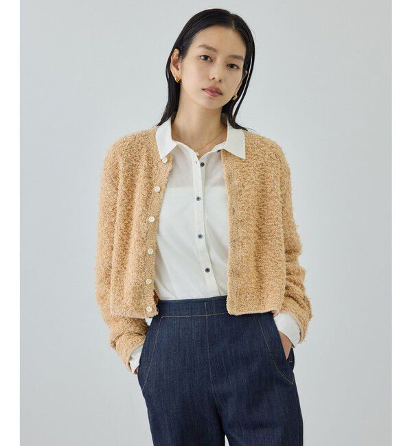 ROPE「【COOHEM(コーヘン)】 COTTON FANCY YARN KNIT CARDIGAN」|カーディガン|