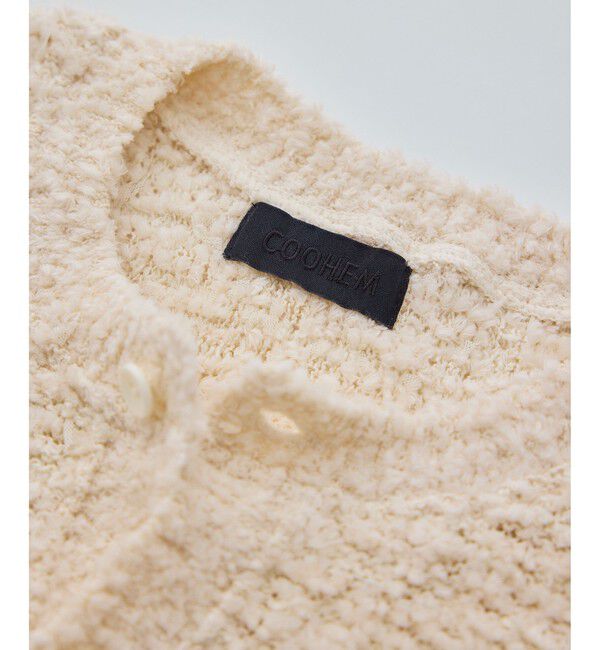 ROPE「【COOHEM(コーヘン)】 COTTON FANCY YARN KNIT CARDIGAN」|カーディガン|