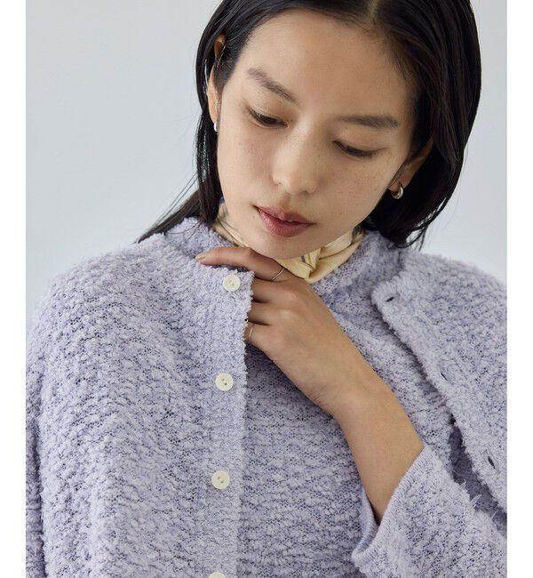 ROPE「【COOHEM(コーヘン)】 COTTON FANCY YARN KNIT CARDIGAN」|カーディガン|