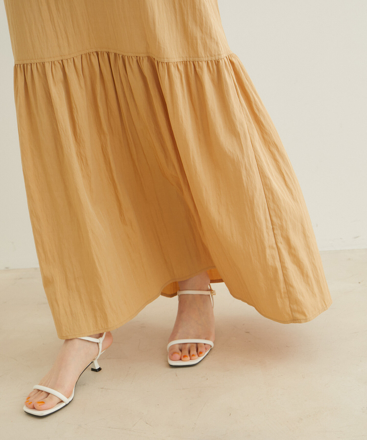 VIS「袖ボリューム裾ギャザーワンピース」|ワンピース|