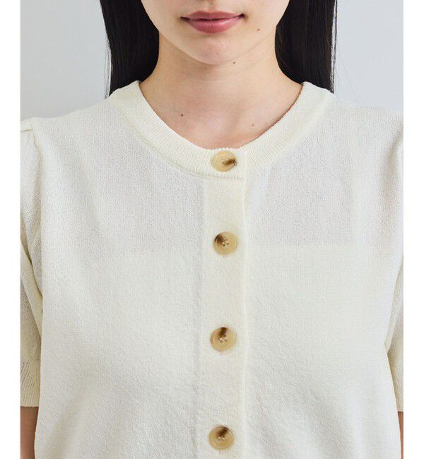 VIS「【UVケア/洗える】ハーフスリーブニットトップスカーディガン」|カーディガン|
