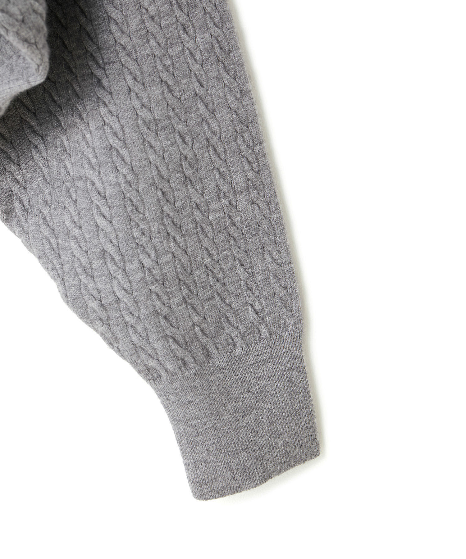 ROPE PICNIC PASSAGE「ケーブル編みニットアームボレロ」|カーディガン|