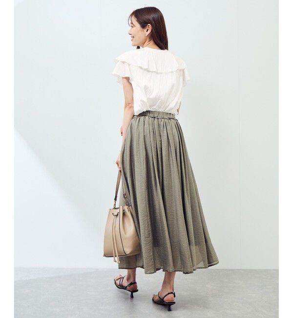 Rope&rsquo;Picnic「【emur/エミュール】ランダムラッフルブラウス」|シャツ・ブラウス|