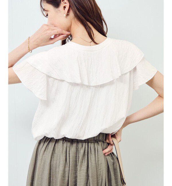 Rope&rsquo;Picnic「【emur/エミュール】ランダムラッフルブラウス」|シャツ・ブラウス|