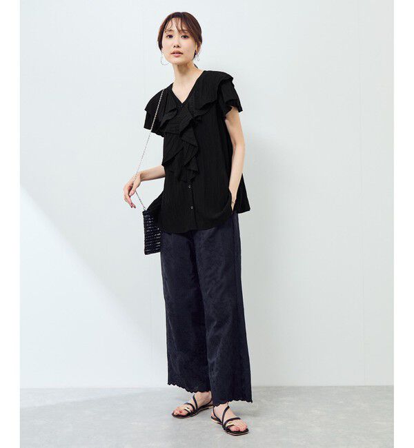 Rope&rsquo;Picnic「【emur/エミュール】ランダムラッフルブラウス」|シャツ・ブラウス|