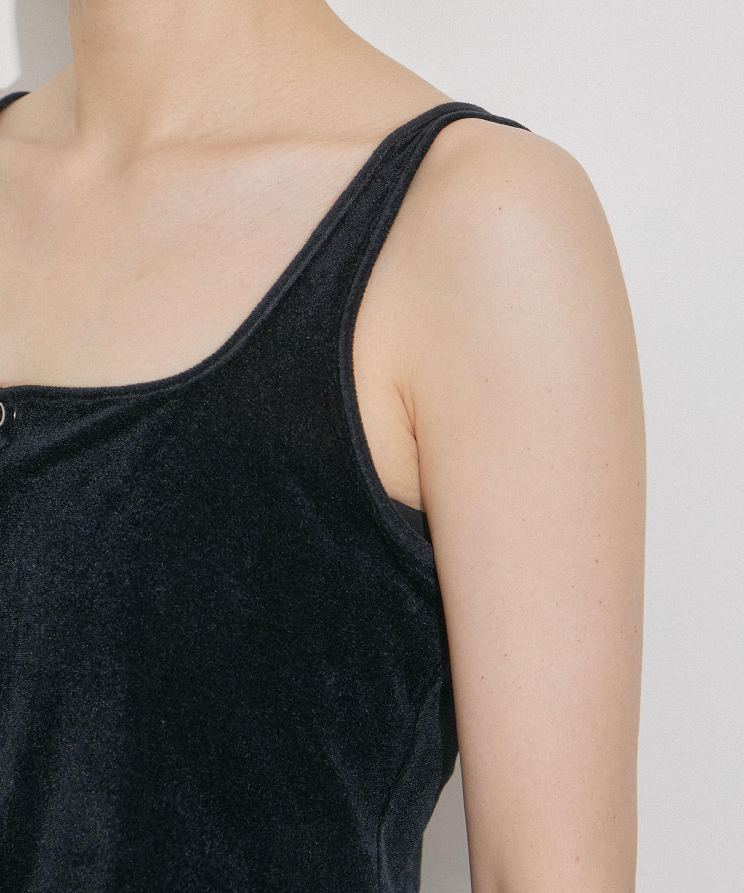 ADAM ET ROPE'「【洗える・ストレッチ】シアートリコットベロアカーディガン」|カーディガン|