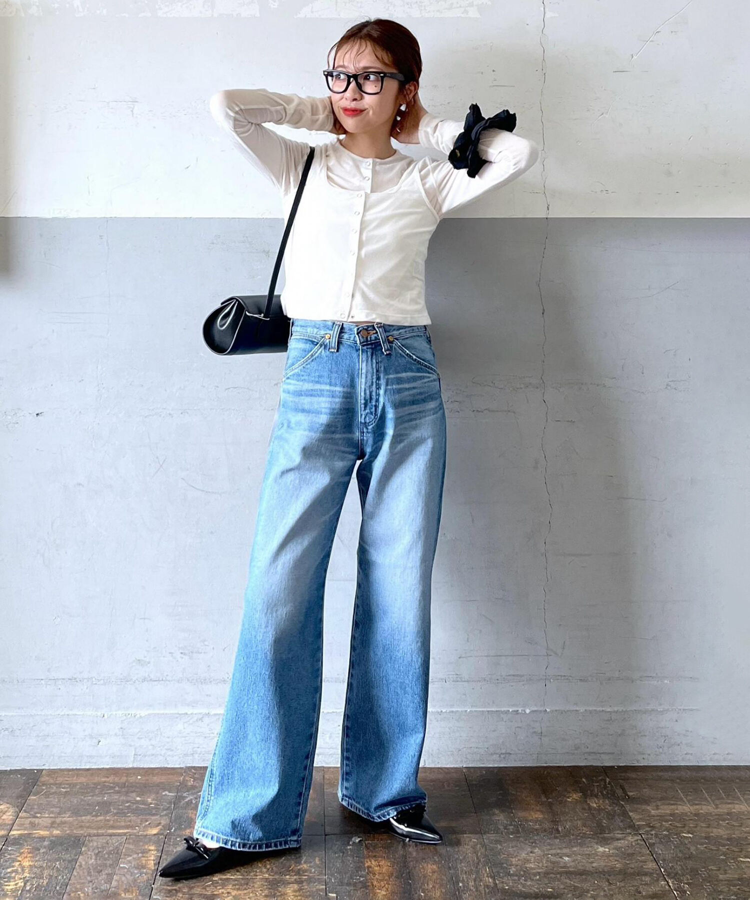 ADAM ET ROPE'「【洗える・ストレッチ】シアートリコットベロアカーディガン」|カーディガン|