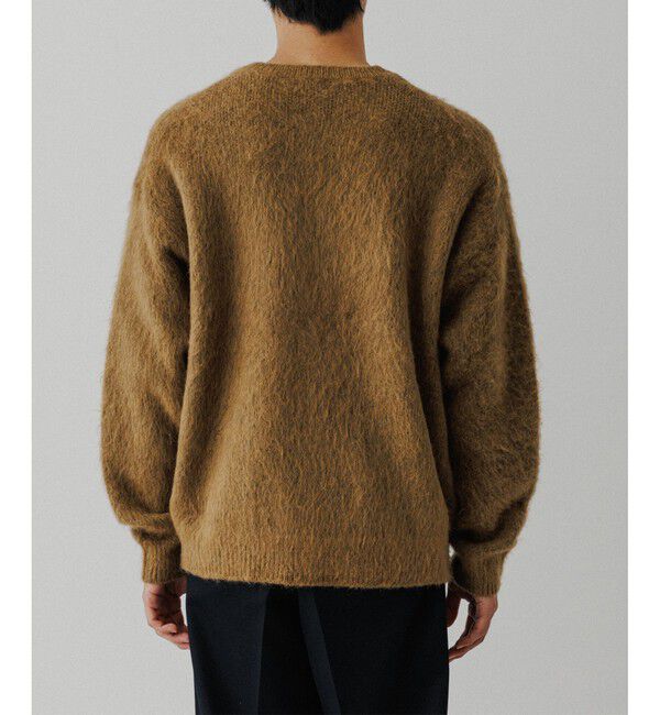 ADAM ET ROPE'「モヘアミックス オーバーサイズ クルーネックカーディガン」|カーディガン|