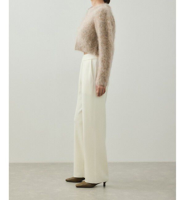 ADAM ET ROPE'「【EMOELLE】モヘアファーボレロカーディガン」|カーディガン|