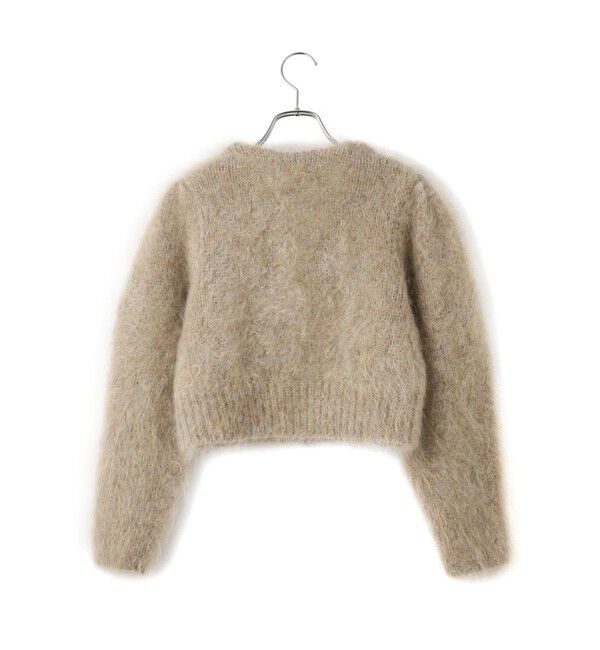 ADAM ET ROPE'「【EMOELLE】モヘアファーボレロカーディガン」|カーディガン|