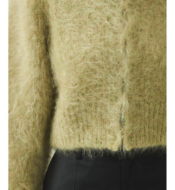 ADAM ET ROPE'「【EMOELLE】モヘアファーボレロカーディガン」|カーディガン|