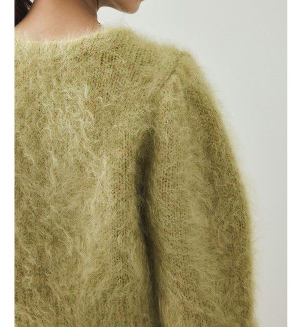 ADAM ET ROPE'「【EMOELLE】モヘアファーボレロカーディガン」|カーディガン|